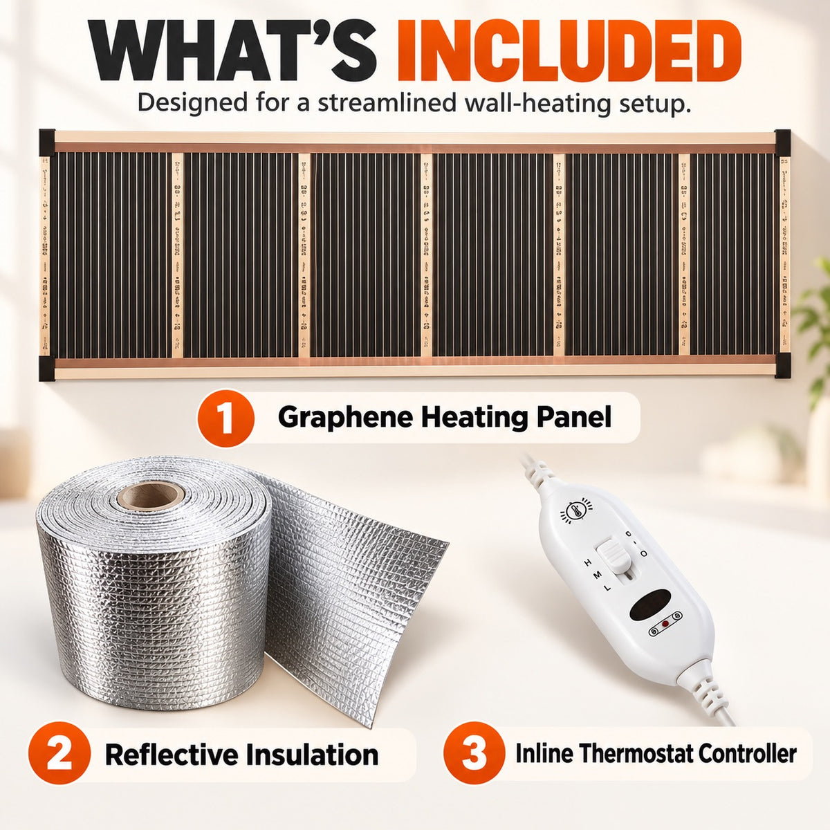 🔥3-Second Rapid Heating Honeycomb Graphene Far-Infrared Ceramic Wall Heater – Low Noise & Energy Efficient Indoor Wall Mount Heater