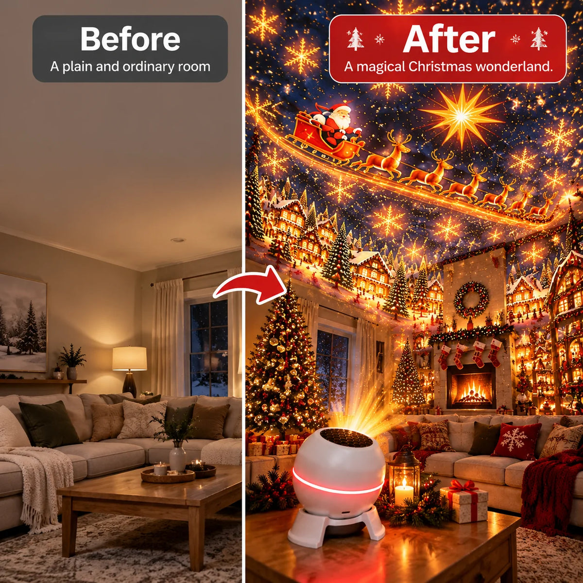 Holiday Projection Night Light