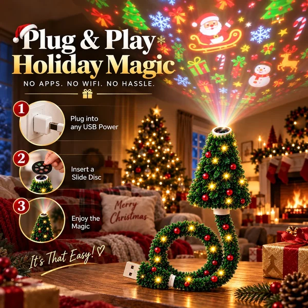 USB Christmas Projection Lamp