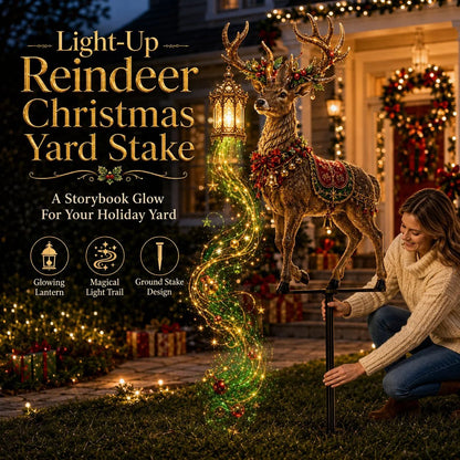 Light-Up Reindeer Yard Stake