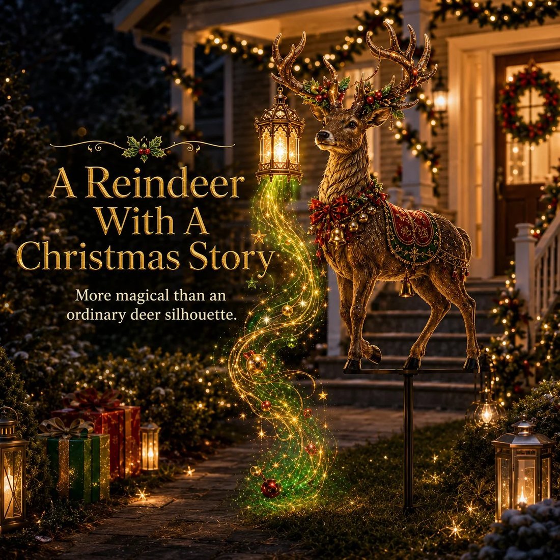 Light-Up Reindeer Yard Stake
