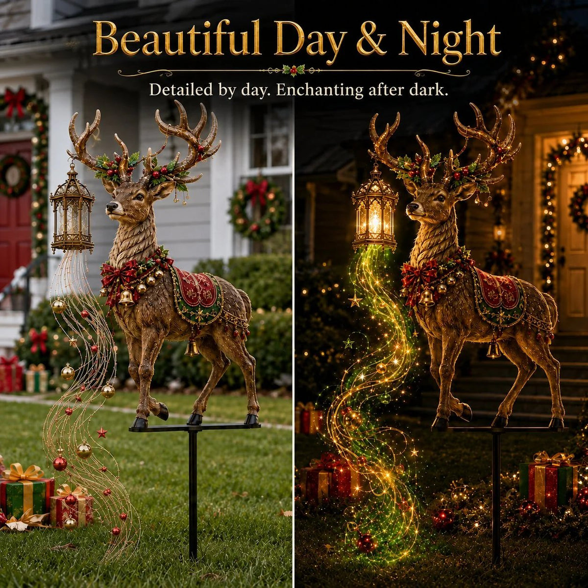 Light-Up Reindeer Yard Stake