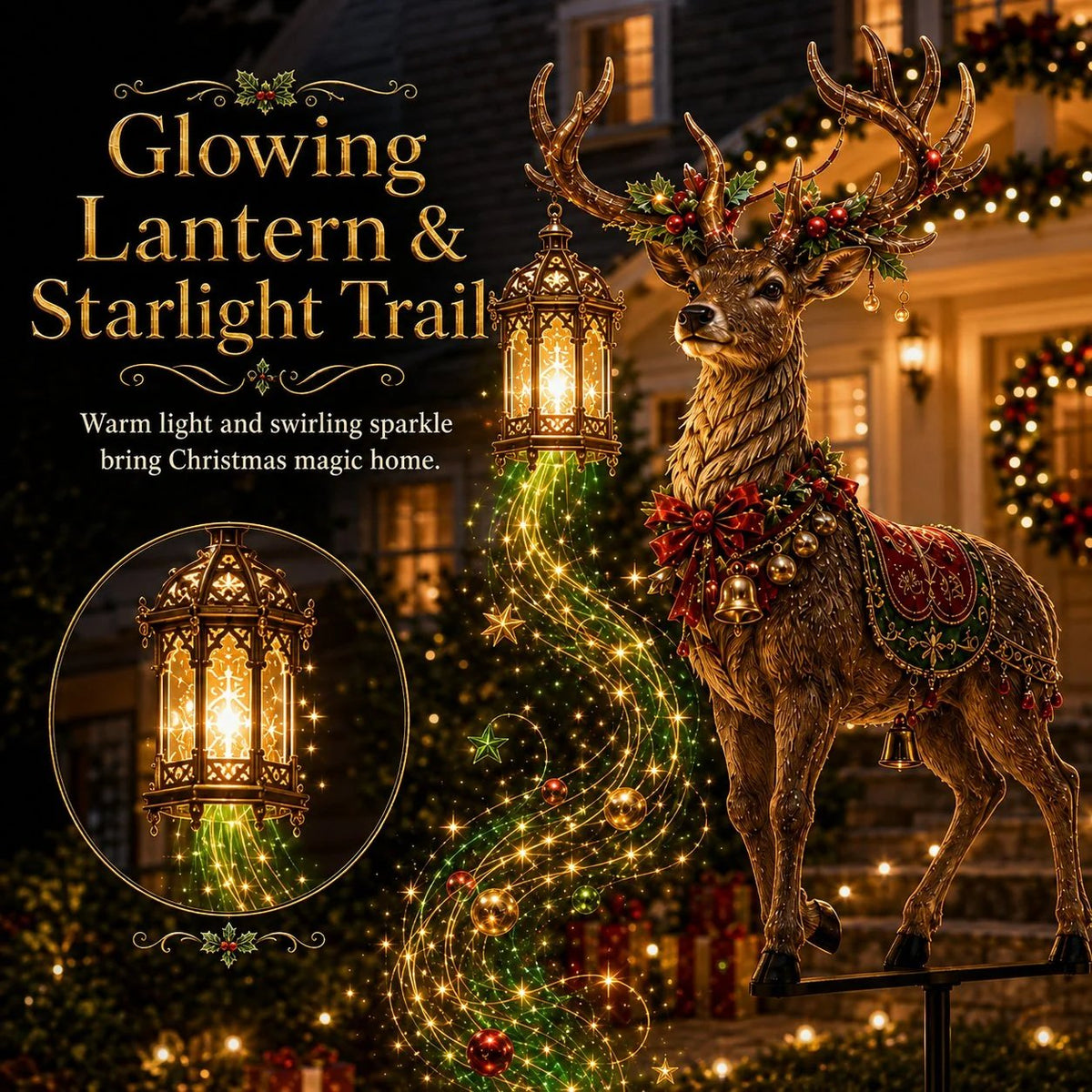 Light-Up Reindeer Yard Stake
