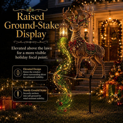 Light-Up Reindeer Yard Stake