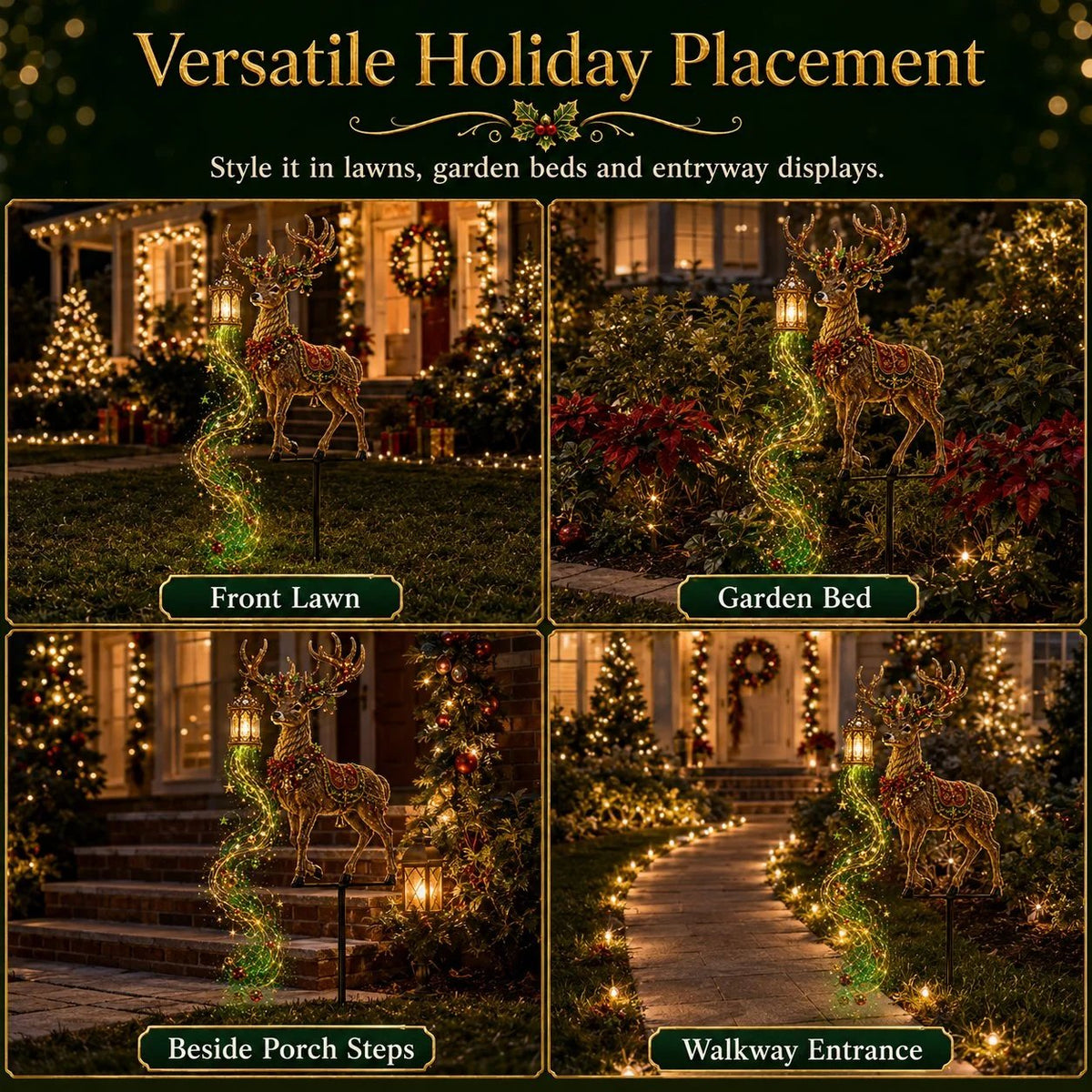 Light-Up Reindeer Yard Stake
