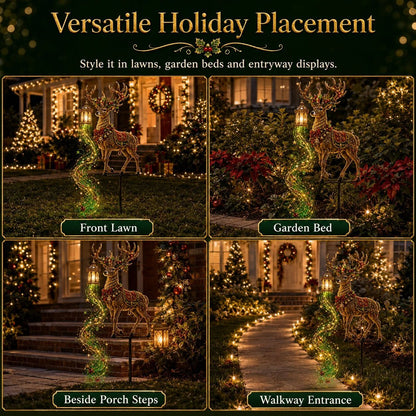 Light-Up Reindeer Yard Stake