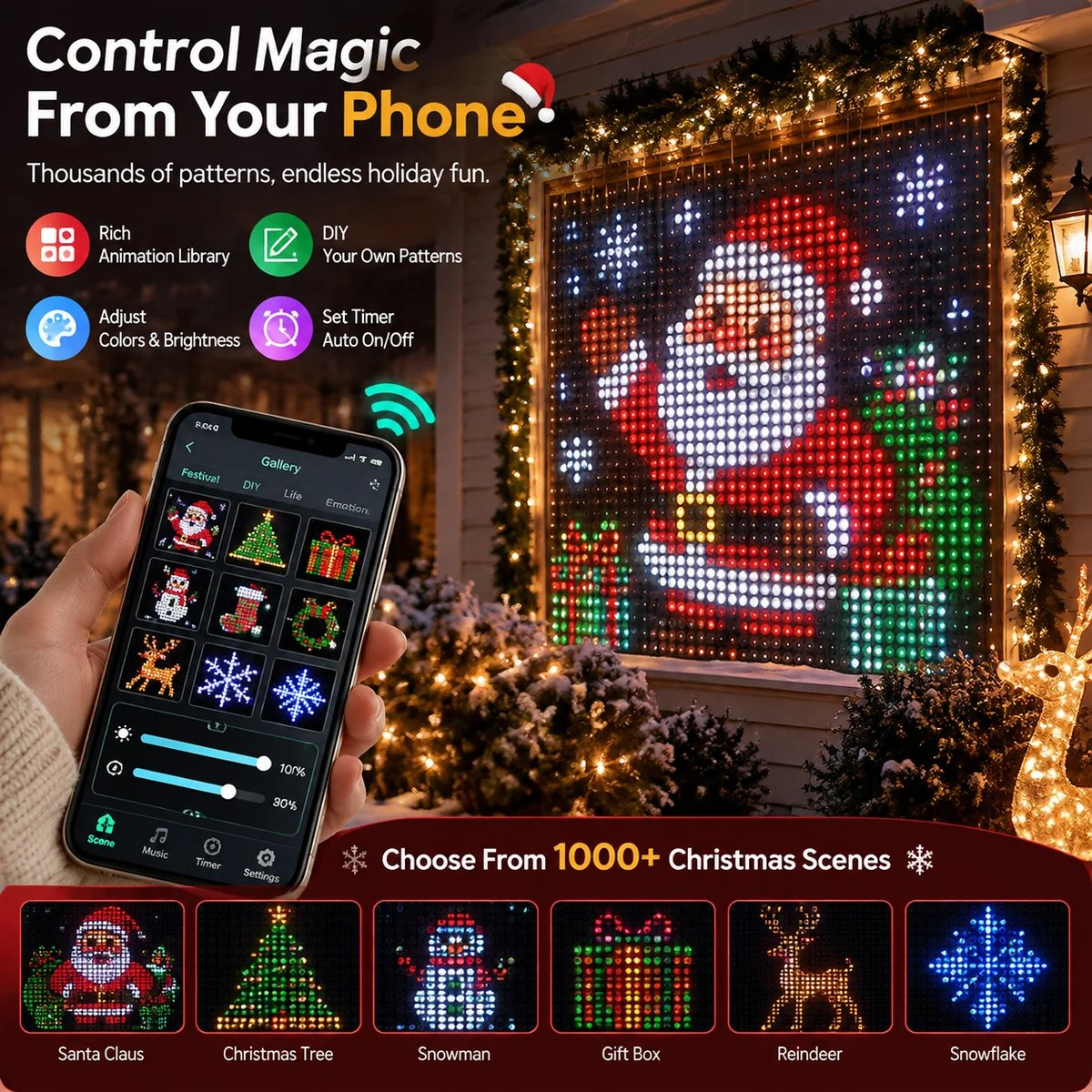 RGB Pixel LED Curtain Lights